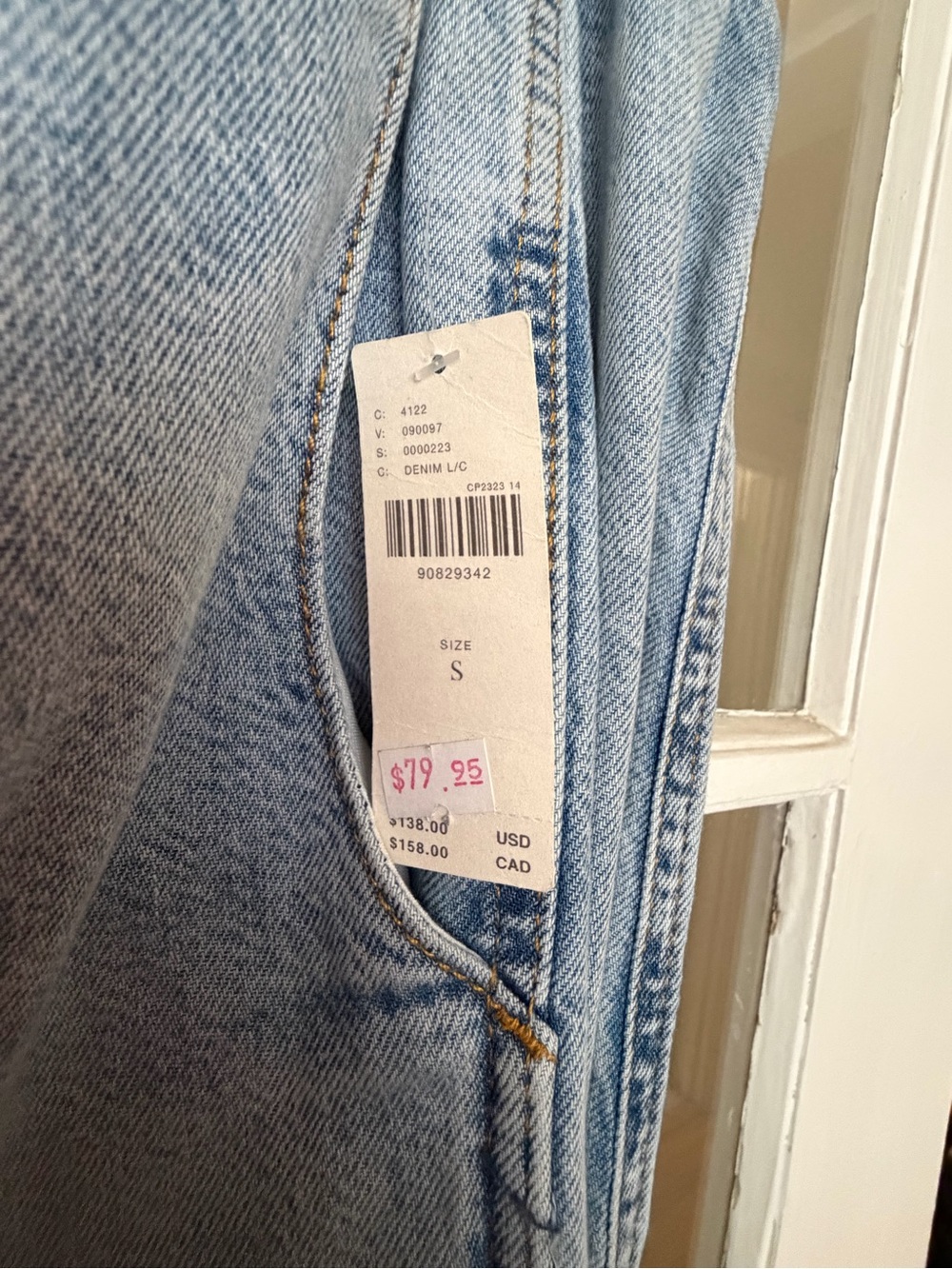 Anthropologie Pilcro Light Blue Relaxed Women’s Jeans with Drawstring Waist - Picture 5 of 11